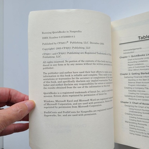 5/$12 Book Running QuickBooks in Nonprofits Kathy Ivens 2005 Bookkeeping - Picture 4 of 10